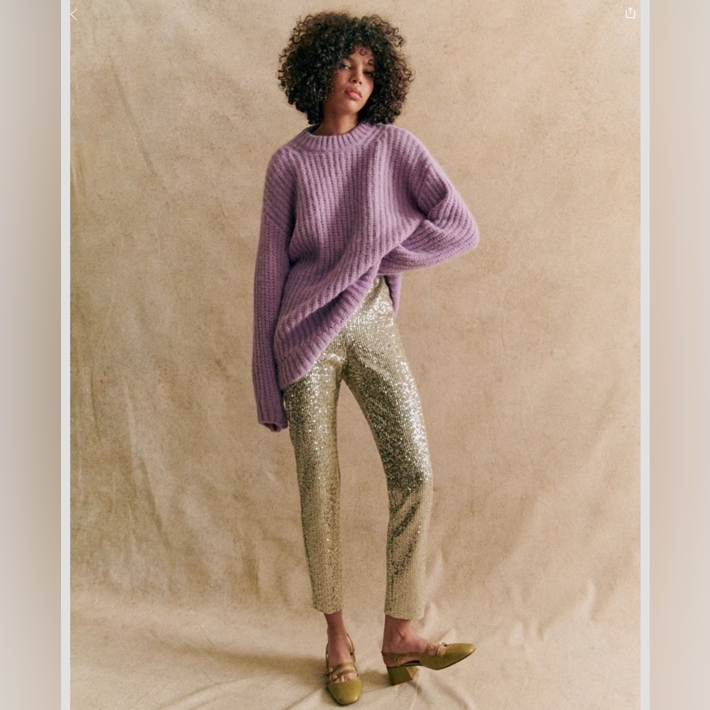 Sézane JOSETTE Tunic Jumper | Lilac